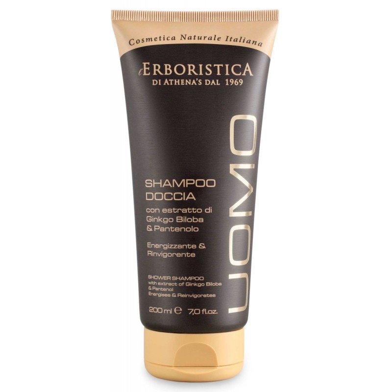 Šampūns un dušas želeja vīriešiem "Uomo" ar Ginkgo Biloba lapu ekstraktu un pantenolu 200 ml