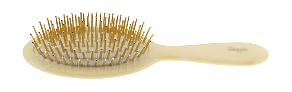 Расческа для волос SP22G CRN, овальная, цвет: бежевый и золотой, 22 см