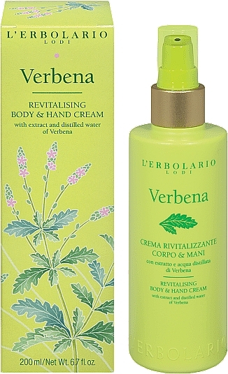 Ķermeņa un roku krēms &quot;Verbena&quot; 200 ml