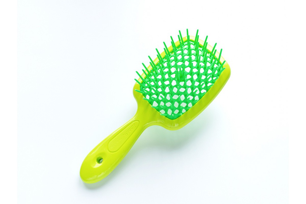 Maza matu suka &quot;Superbrush&quot; 86SP234LIM, krāsas: laims un zaļa, 17 cm